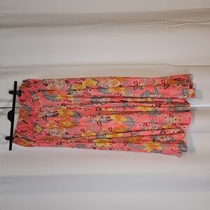 NWT Flowy Pink Floral Skirt